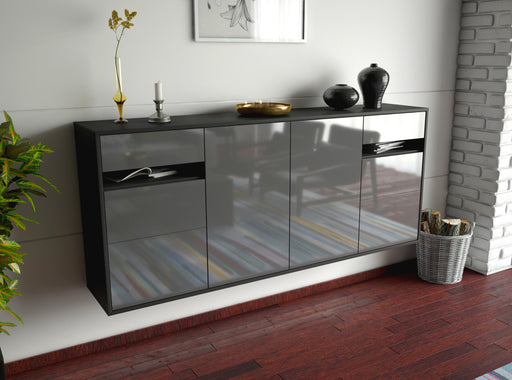 Sideboard Thornton, Grau, hängend (180x79x35cm)