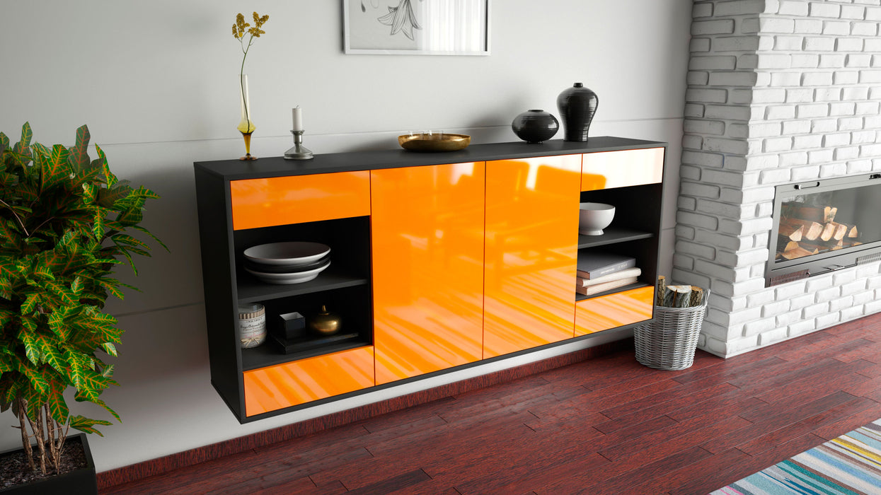 Sideboard Independence, Orange, hängend (180x79x35cm)