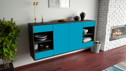 Sideboard Independence, Türkis, hängend (180x79x35cm)