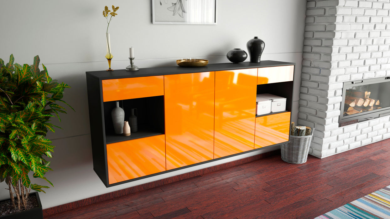 Sideboard Charleston, Orange, hängend (180x79x35cm)