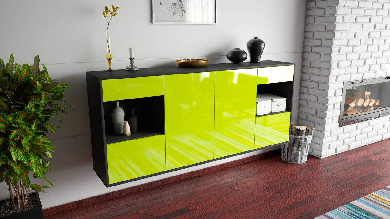 Sideboard Charleston, Grün, hängend (180x79x35cm)