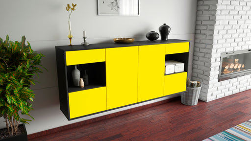 Sideboard Charleston, Gelb, hängend (180x79x35cm)