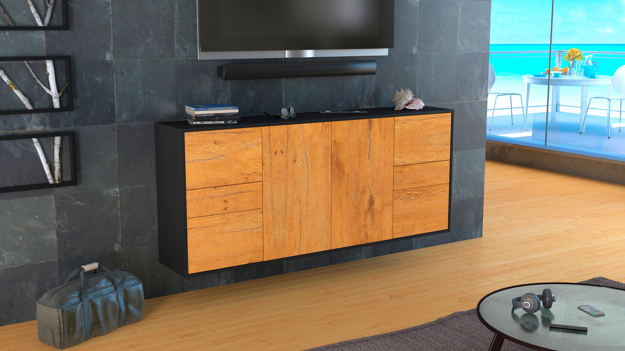 Sideboard Beaumont, Eiche, hängend (180x79x35cm)