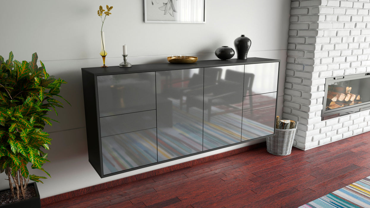 Sideboard Beaumont, Grau, hängend (180x79x35cm)