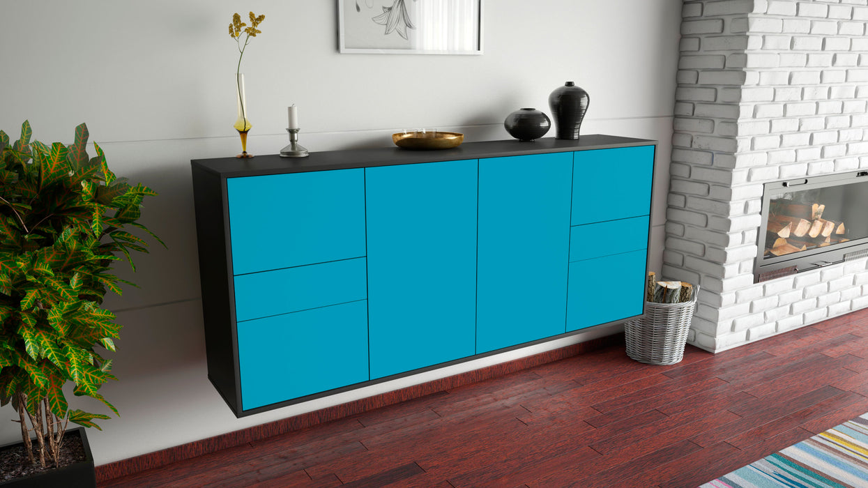 Sideboard Beaumont, Türkis, hängend (180x79x35cm)