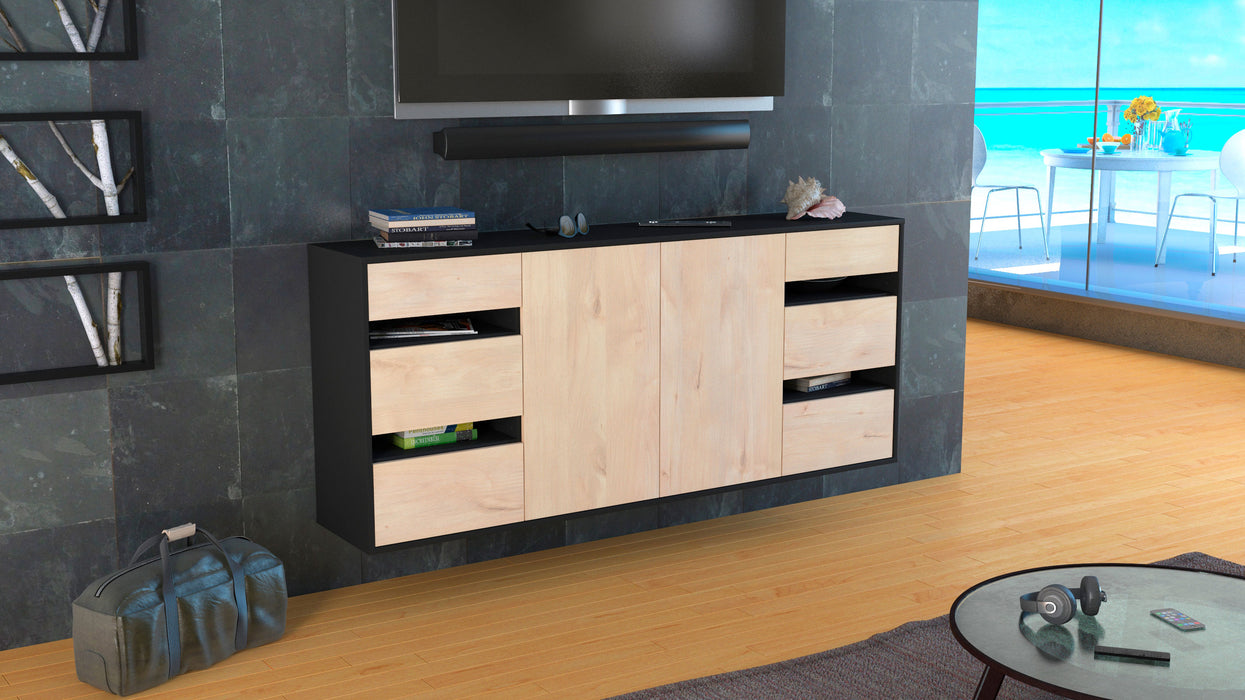 Sideboard Roseville, Zeder, hängend (180x79x35cm)