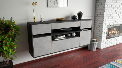 Sideboard Miramar, Beton, hängend (180x79x35cm)