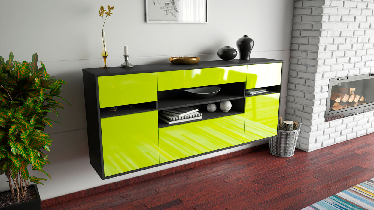 Sideboard Miramar, Grün, hängend (180x79x35cm)