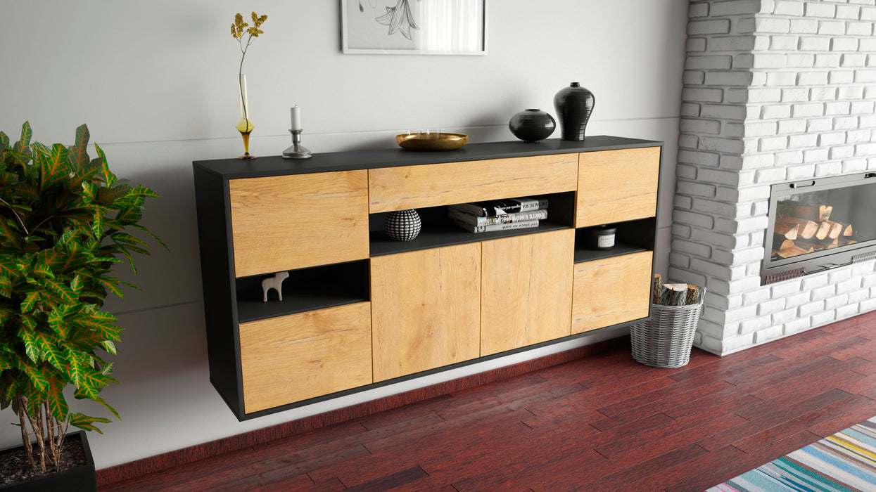 Sideboard Downey, Eiche, hängend (180x79x35cm)