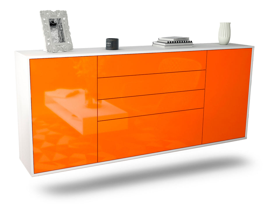 Sideboard Alexandria, Orange, hängend (180x79x35cm)