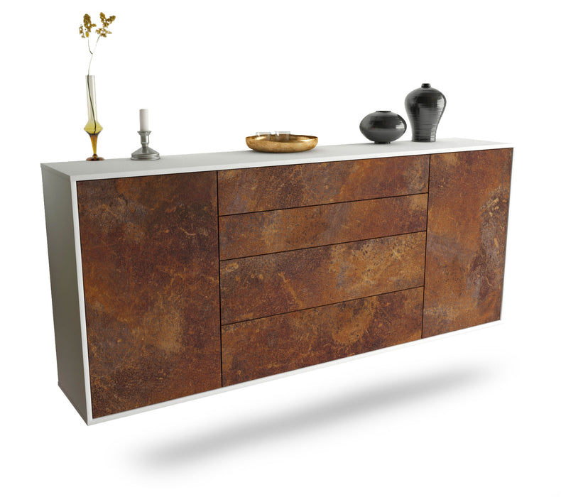 Sideboard Bridgeport, Rost, hängend (180x79x35cm)