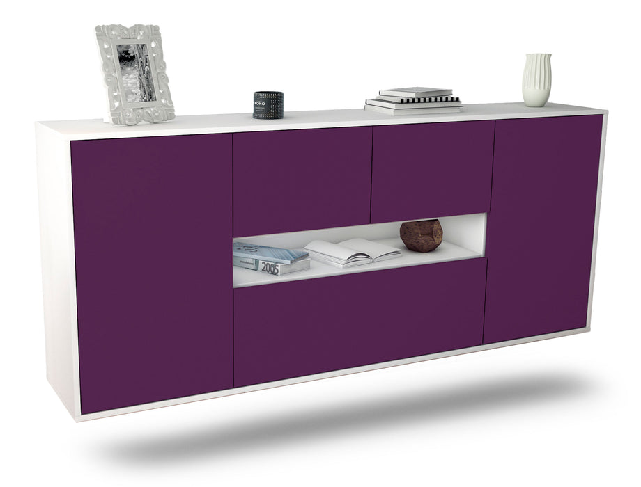 Sideboard Warren, Lila, hängend (180x79x35cm)