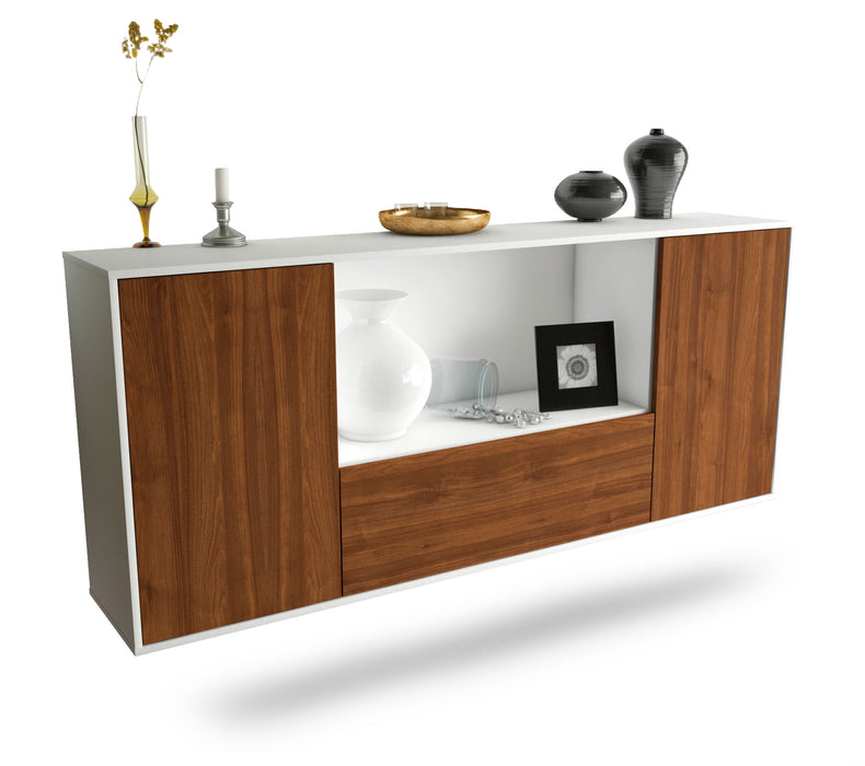 Sideboard Fort Collins, Walnuss, hängend (180x79x35cm)