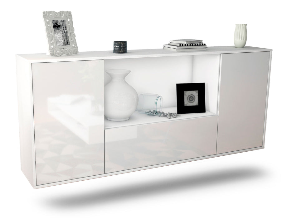 Sideboard Fort Collins, Weiß, hängend (180x79x35cm)