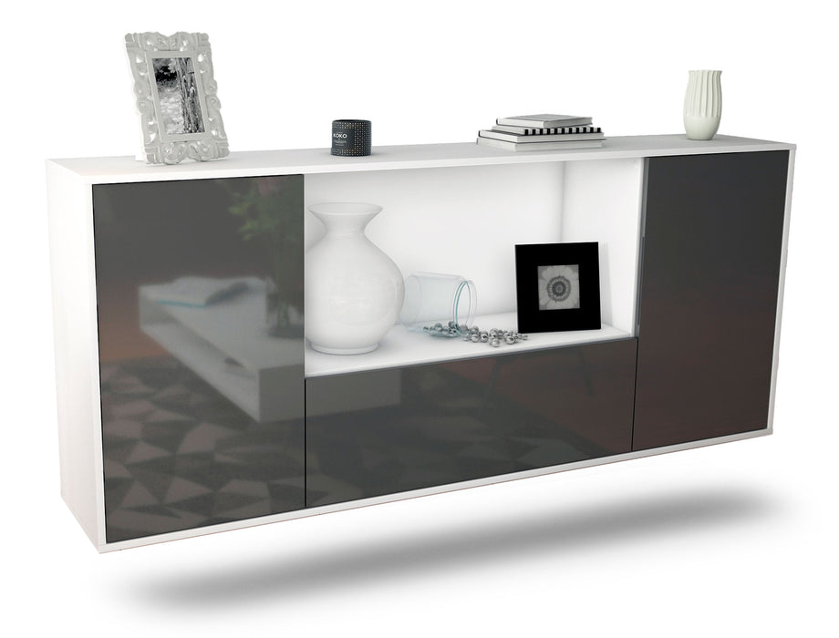 Sideboard Fort Collins, Grau, hängend (180x79x35cm)