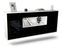 Sideboard Fullerton, Schwarz, hängend (180x79x35cm)