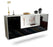 Sideboard Sunnyvale, Schwarz, hängend (180x79x35cm)