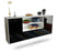 Sideboard Sterling Heights, Schwarz, hängend (180x79x35cm)