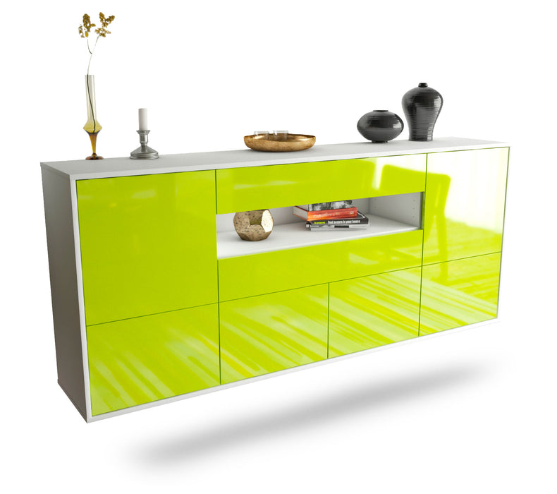 Sideboard McAllen, Grün, hängend (180x79x35cm)