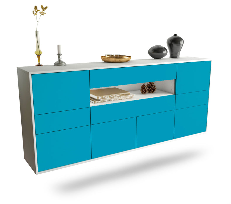 Sideboard Coral Springs, Türkis, hängend (180x79x35cm)