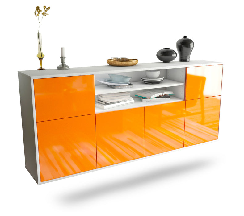 Sideboard Cedar Rapids, Orange, hängend (180x79x35cm)