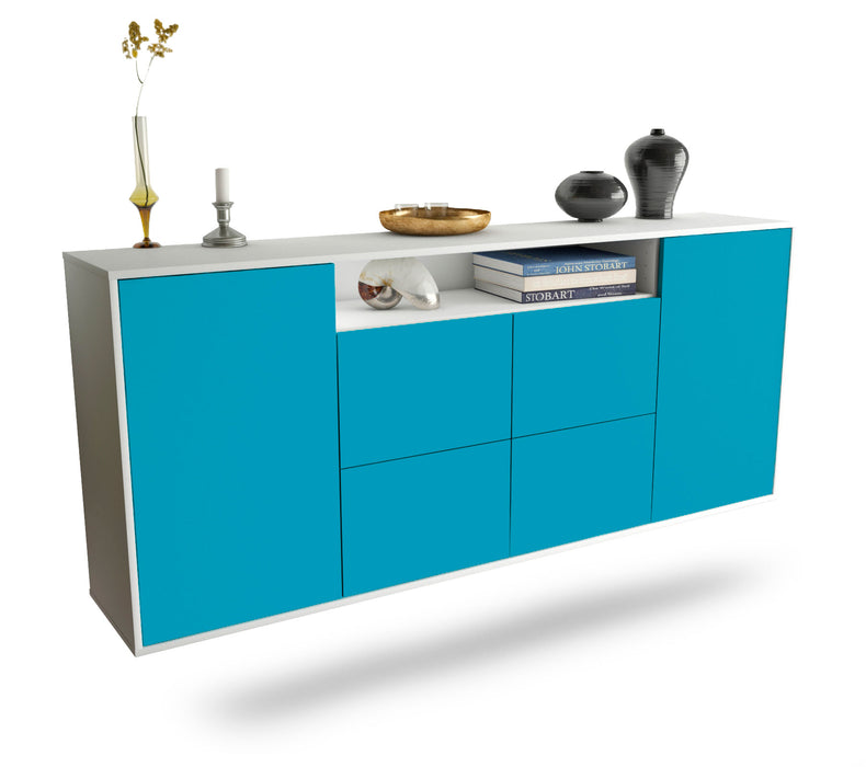 Sideboard Carrollton, Türkis, hängend (180x79x35cm)