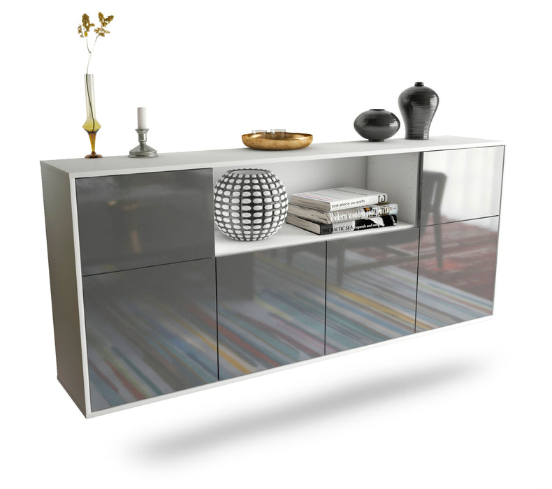 Sideboard West Valley City, Grau, hängend (180x79x35cm)