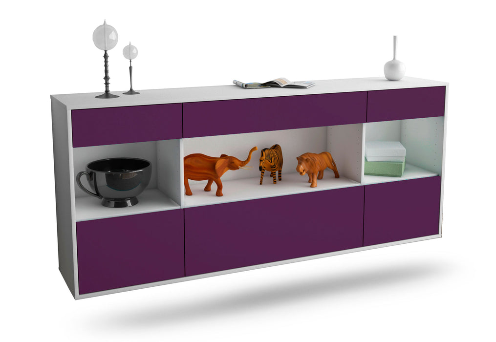 Sideboard Clarksville, Lila, hängend (180x79x35cm)