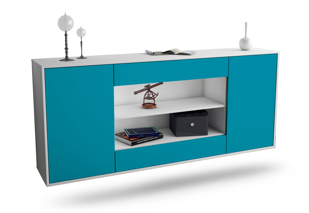 Sideboard Olathe, Türkis, hängend (180x79x35cm)