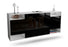 Sideboard Evansville, Schwarz, hängend (180x79x35cm)