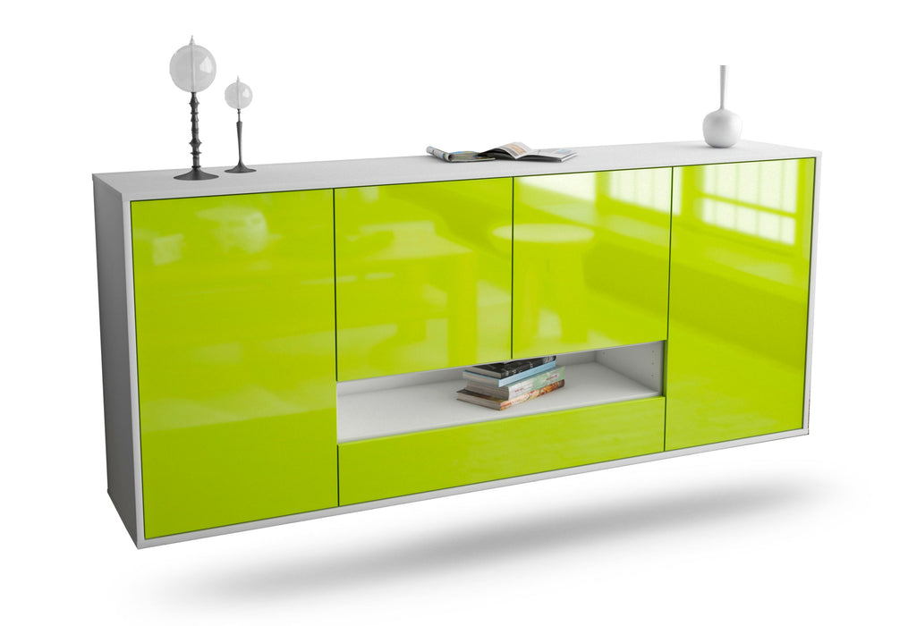 Sideboard Abilene, Grün, hängend (180x79x35cm)