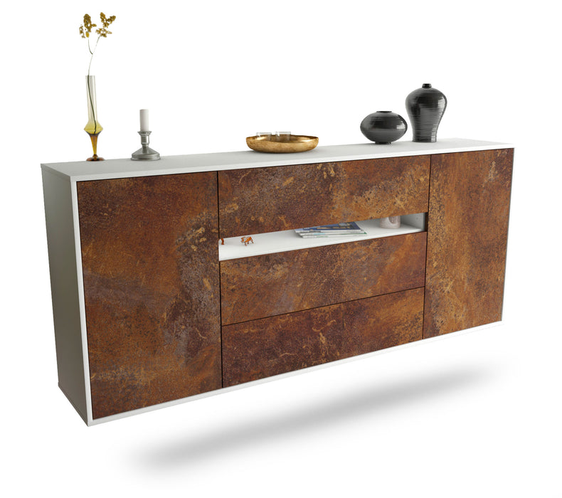 Sideboard McKinney, Rost, hängend (180x79x35cm)