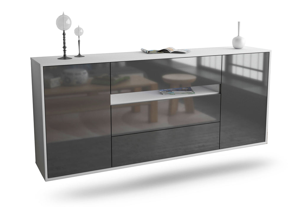 Sideboard McKinney, Grau, hängend (180x79x35cm)