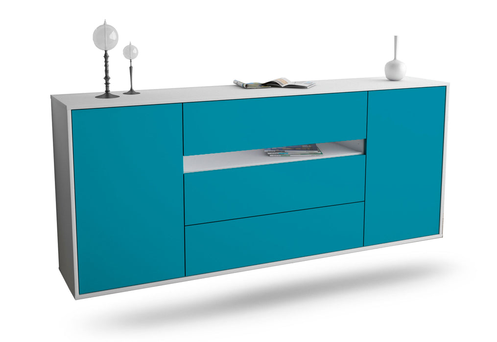 Sideboard McKinney, Türkis, hängend (180x79x35cm)