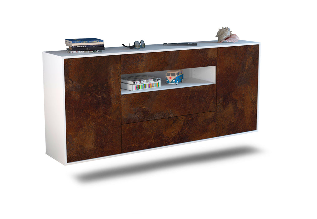 Sideboard Vallejo, Rost, hängend (180x79x35cm)