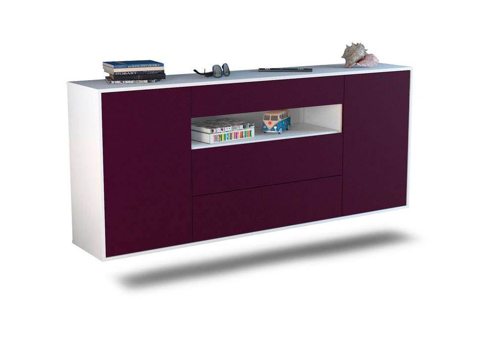 Sideboard Vallejo, Lila, hängend (180x79x35cm)