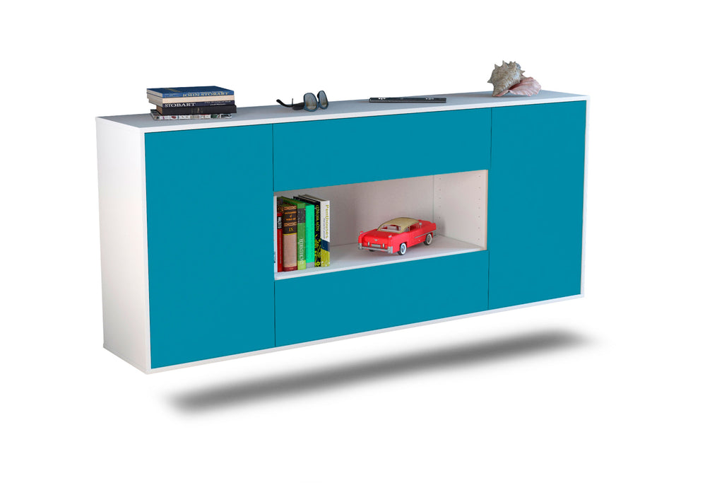 Sideboard Denton, Türkis, hängend (180x79x35cm)