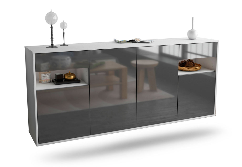 Sideboard Killeen, Grau, hängend (180x79x35cm)