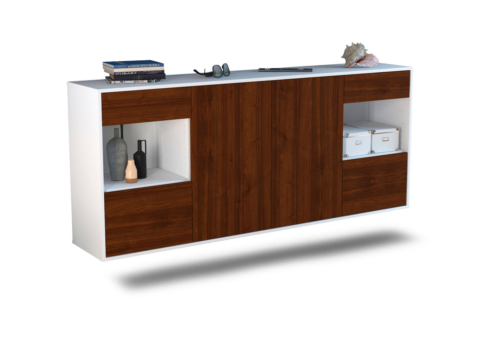 Sideboard Charleston, Walnuss, hängend (180x79x35cm)