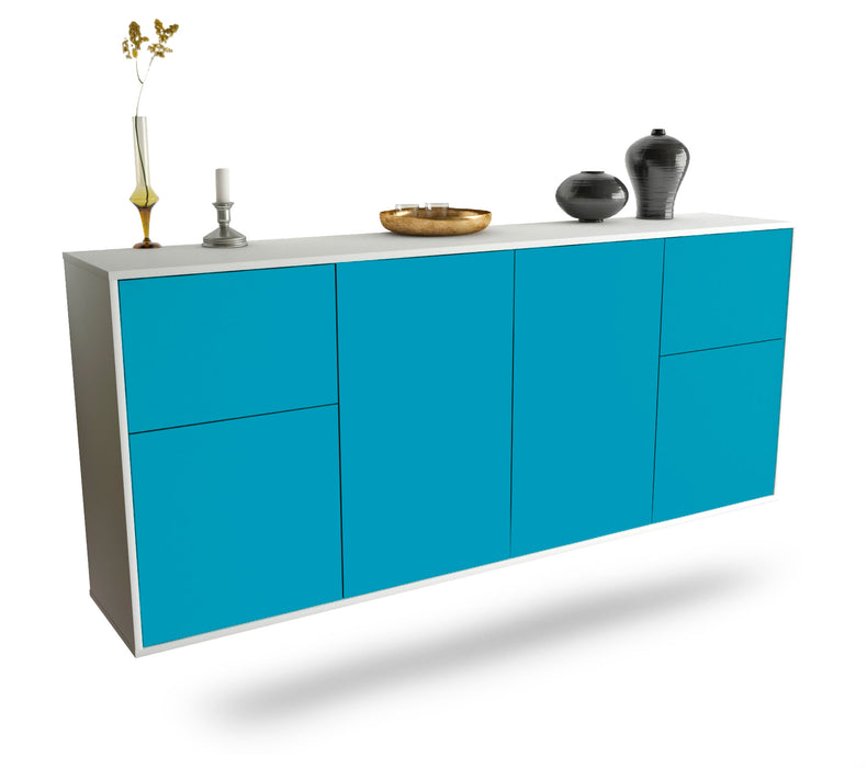 Sideboard Costa Mesa, Türkis, hängend (180x79x35cm)