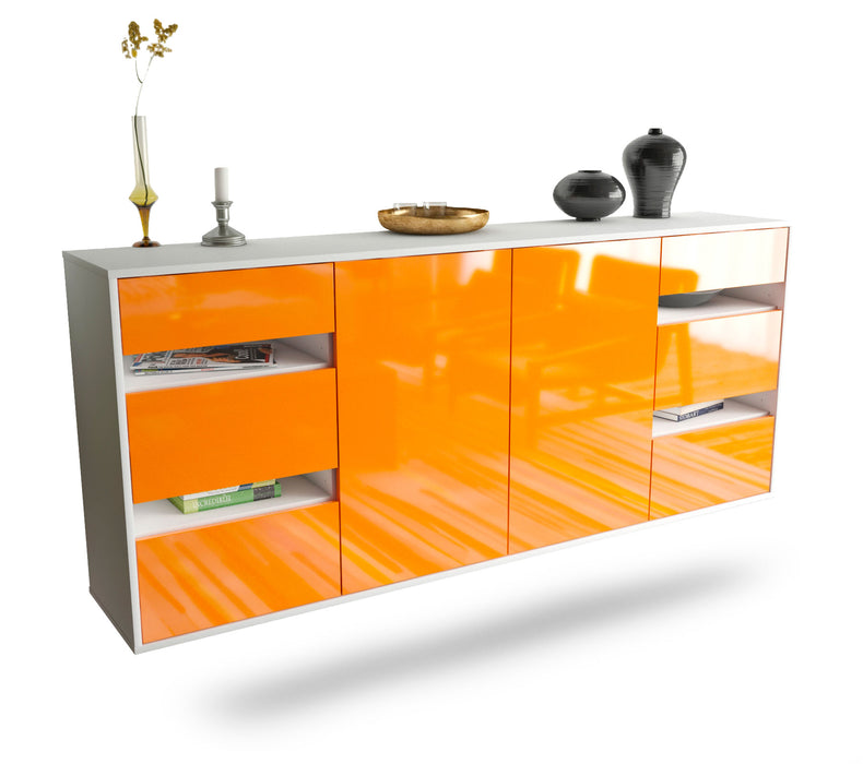 Sideboard Roseville, Orange, hängend (180x79x35cm)