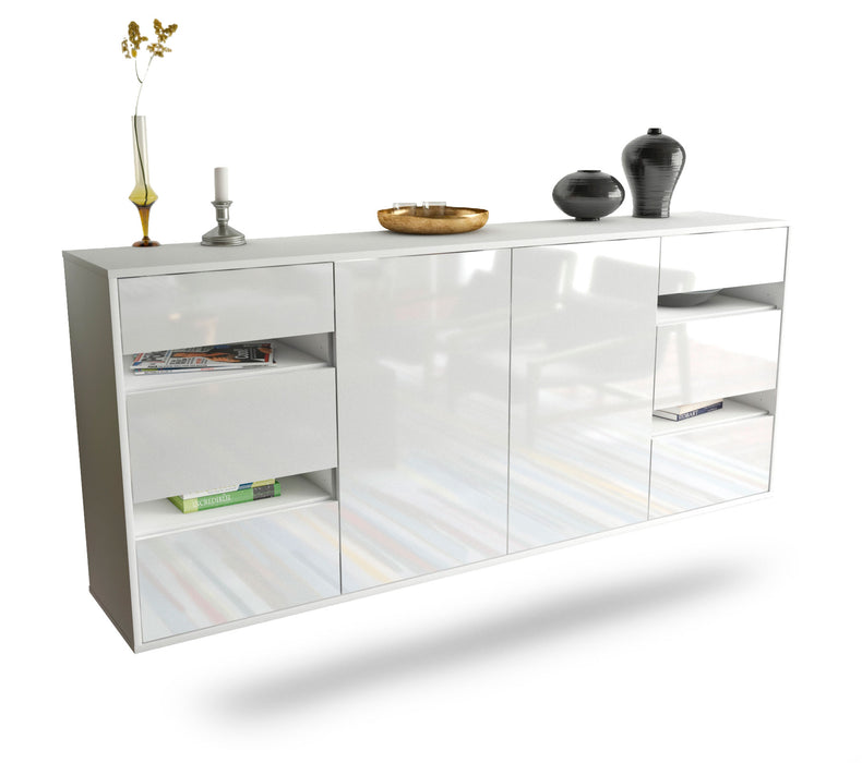 Sideboard Roseville, Weiß, hängend (180x79x35cm)