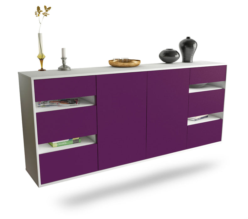 Sideboard Roseville, Lila, hängend (180x79x35cm)