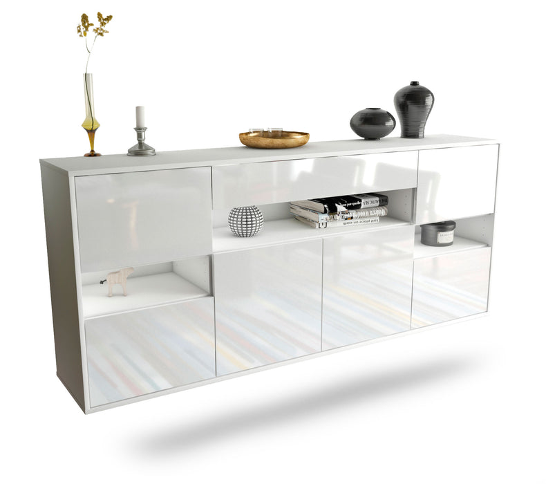 Sideboard Downey, Weiß, hängend (180x79x35cm)