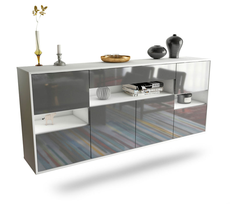 Sideboard Downey, Grau, hängend (180x79x35cm)