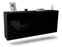 Sideboard Alexandria, Schwarz, hängend (180x79x35cm)