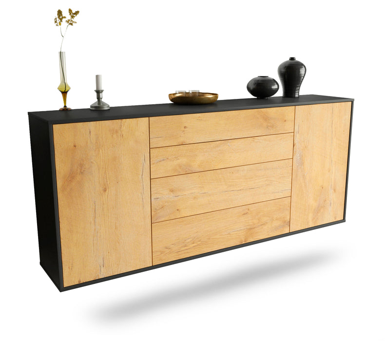 Sideboard Bridgeport, Eiche, hängend (180x79x35cm)