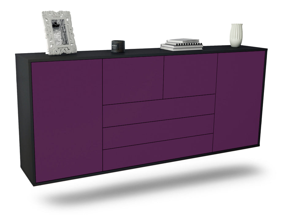 Sideboard Metairie, Lila, hängend (180x79x35cm)