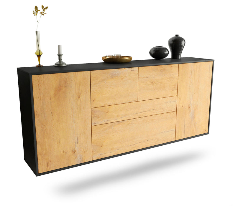 Sideboard Orange, Eiche, hängend (180x79x35cm)