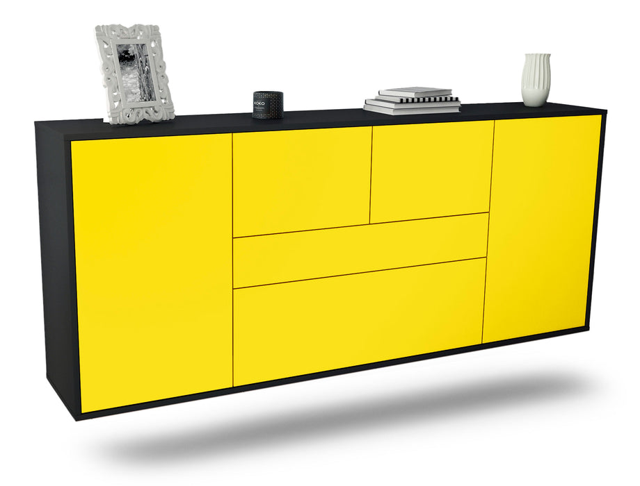 Sideboard Orange, Gelb, hängend (180x79x35cm)